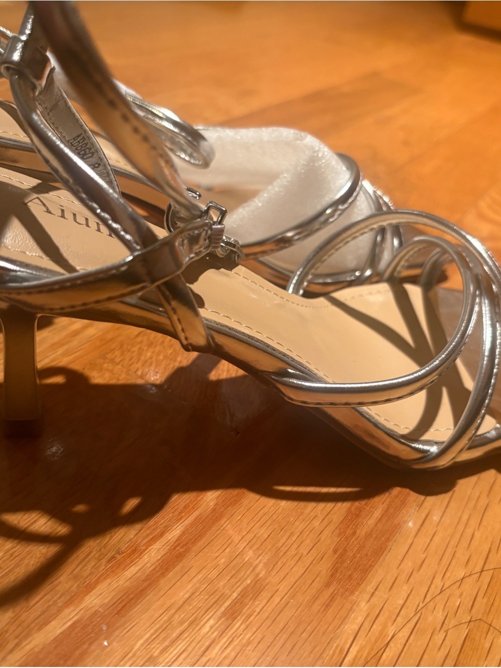 Silver Strappy Women’s Dress Sandals